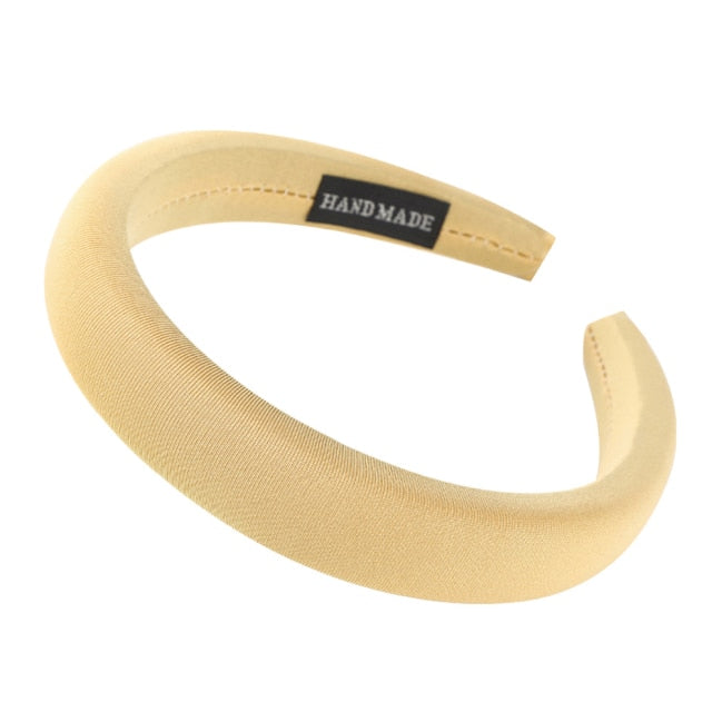 Bezel Head Silk Padded Headband - KiwisLove