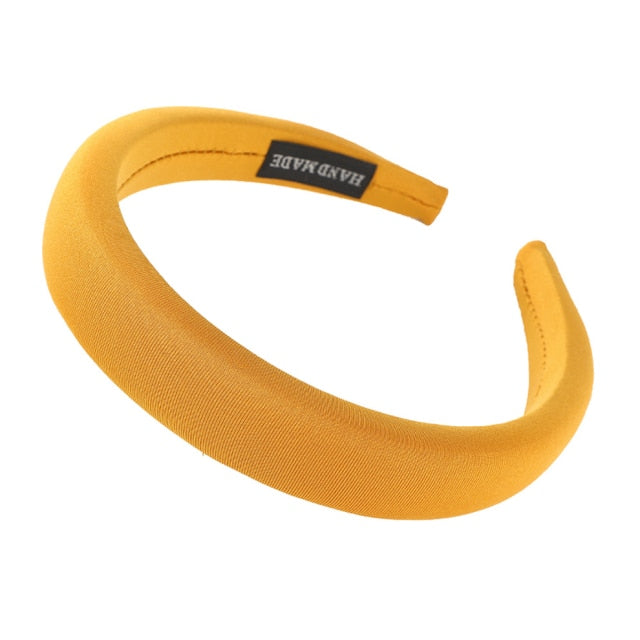 Bezel Head Silk Padded Headband - KiwisLove