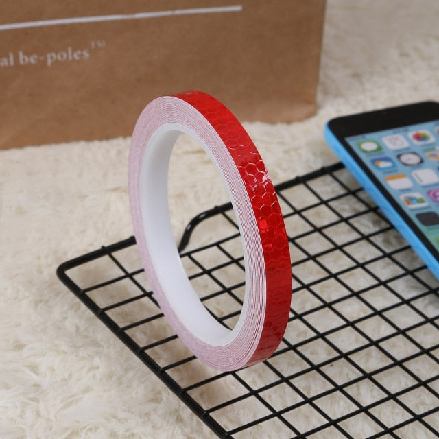 Bike Reflective Stickers Cycling Fluorescent Reflective Tape MTB Bicycle Adhesive Tape Safety Decor Sticker Accessories - KiwisLove
