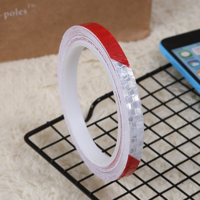 Bike Reflective Stickers Cycling Fluorescent Reflective Tape MTB Bicycle Adhesive Tape Safety Decor Sticker Accessories - KiwisLove