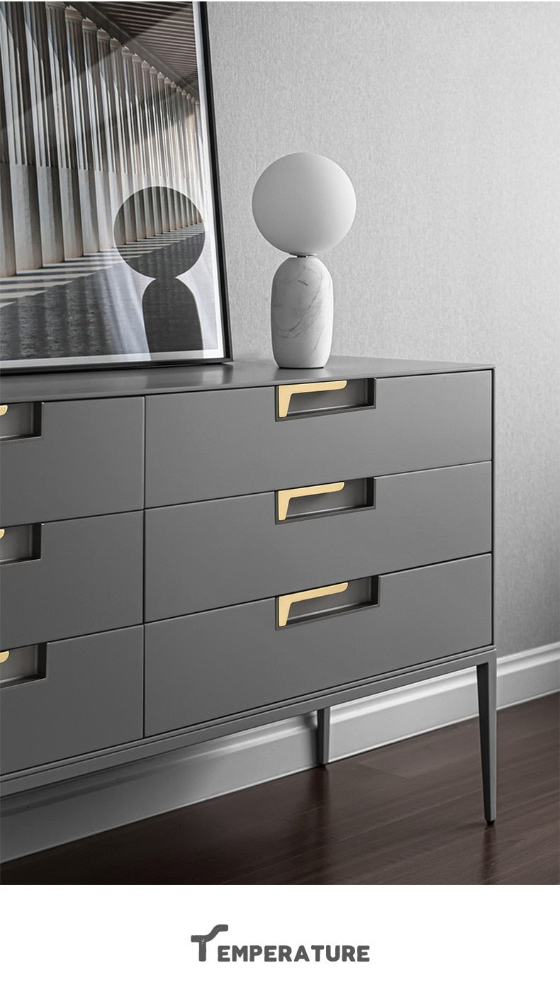 Modern Gold Gray Kitchen Handle Cabinet Knobs and Handles - KiwisLove