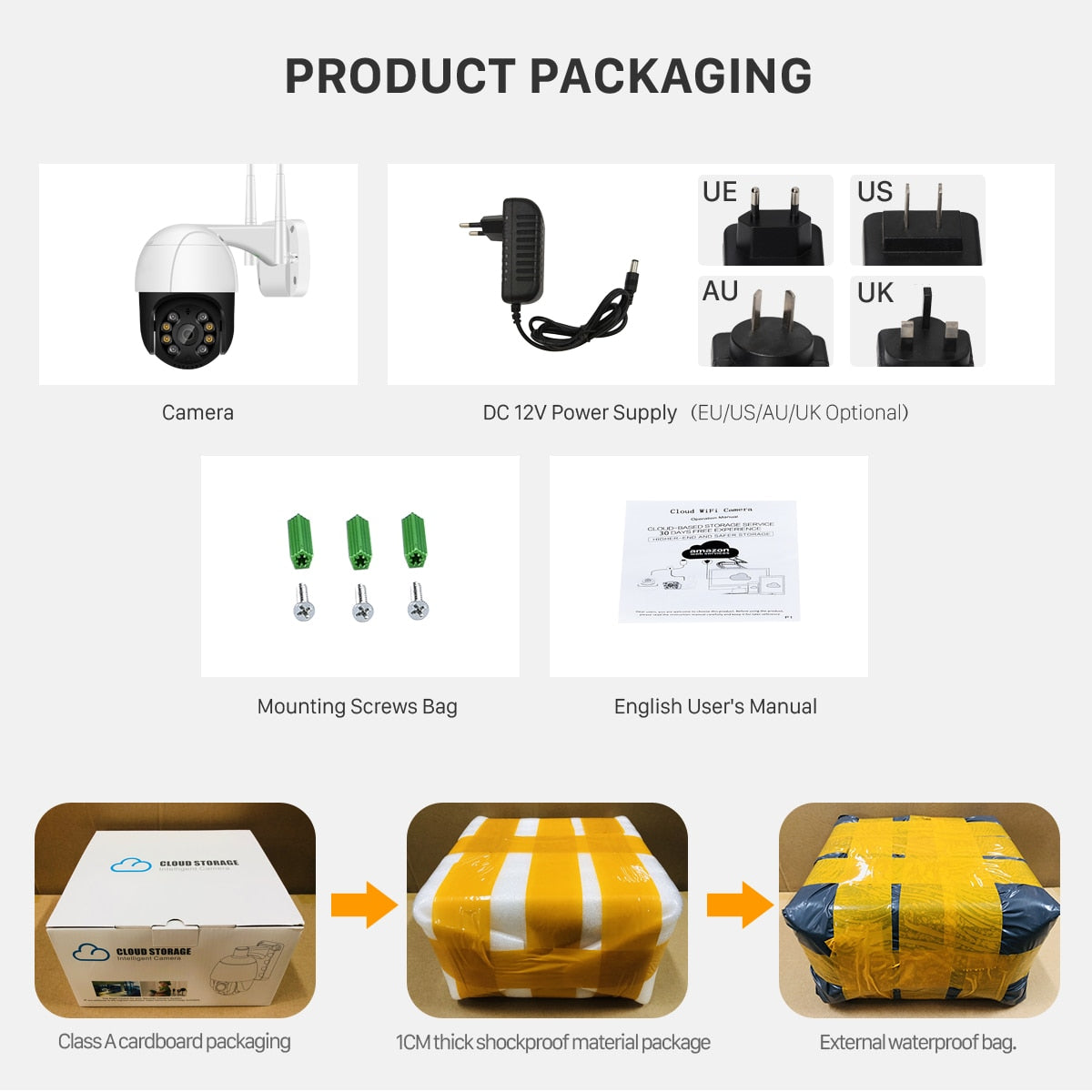 2MP/5MP PTZ Wifi Camera Outdoor HD 4X Zoom Ai Human Detect Auto Tracking - KiwisLove