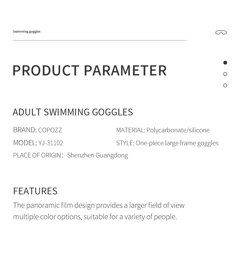 Big frame Soft Silicone Glasses Swim Eyewear Anti-Fog UV Men Women Goggles for Men Women - KiwisLove