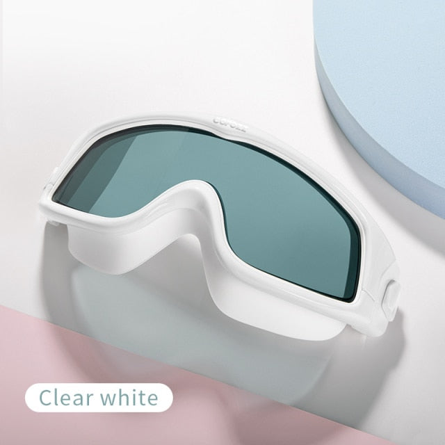 Big frame Soft Silicone Glasses Swim Eyewear Anti-Fog UV Men Women Goggles for Men Women - KiwisLove