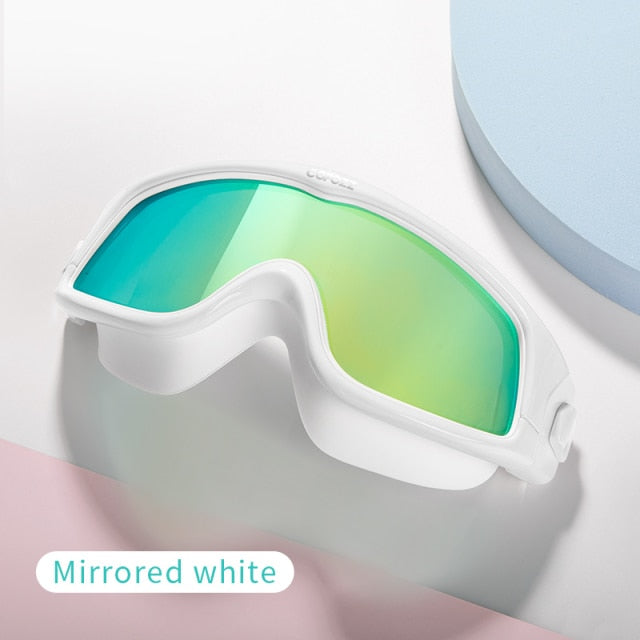 Big frame Soft Silicone Glasses Swim Eyewear Anti-Fog UV Men Women Goggles for Men Women - KiwisLove