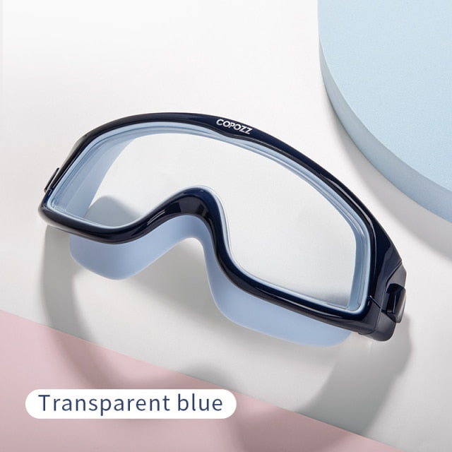 Big frame Soft Silicone Glasses Swim Eyewear Anti-Fog UV Men Women Goggles for Men Women - KiwisLove