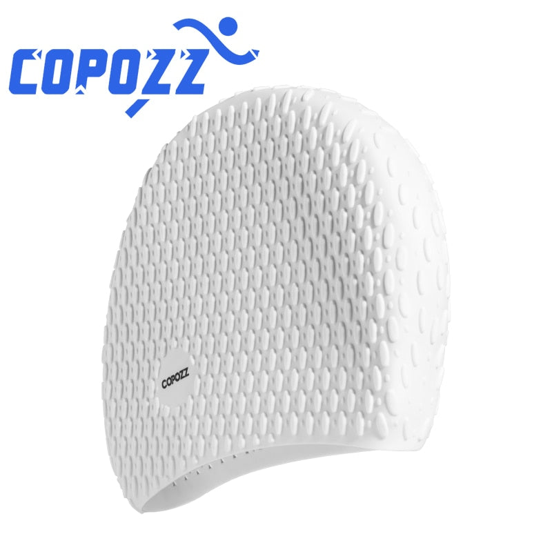 COPOZZ Water Sports Men Swimming Cap Long Hair Women Swimming Hat - KiwisLove