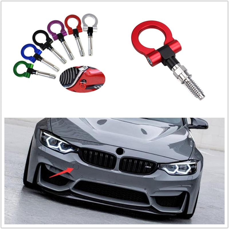 Styling Trailer Hooks Sticker Decoration BMW Car  Rear Front Trailer Simulation Racing Ring  Towing Hook - KiwisLove
