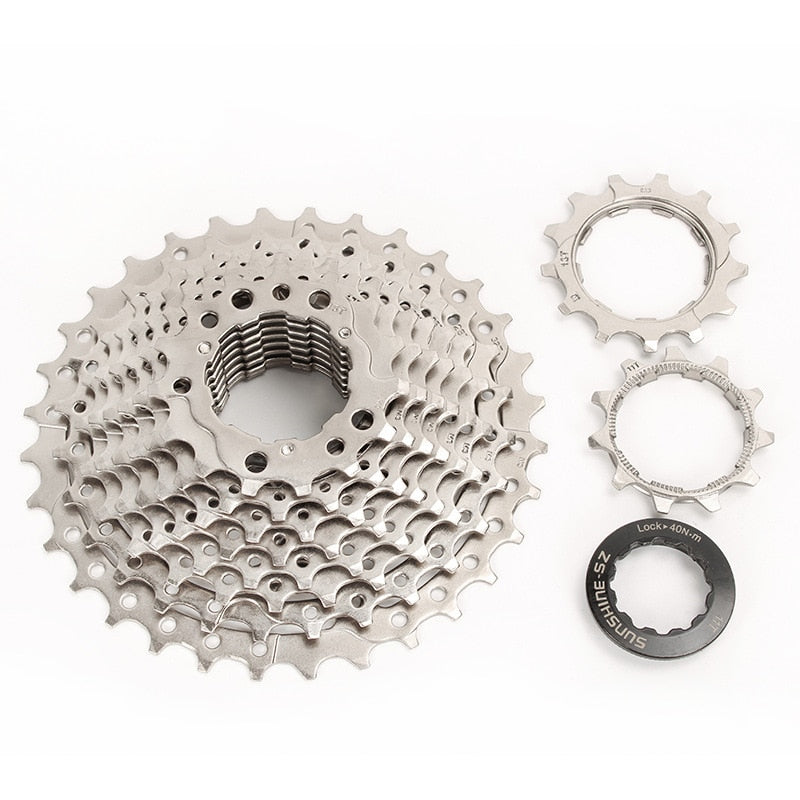 SUNSHINE Road Bike 8 9 10 11 12 Speed Velocidade 11-23T/25T/28T/30T/32T/34T Bicycle Cassette Freewheel MTB Sprocket for SHIMANO - KiwisLove