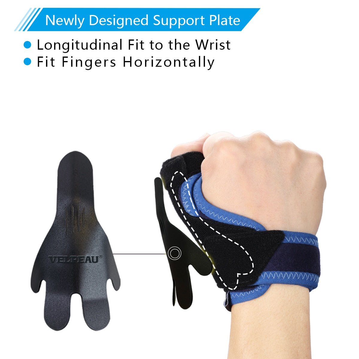 VELPEAU Tenosynovitis Thumb Protector for Mouse Hand Thumb Brace Light and Breathable - KiwisLove
