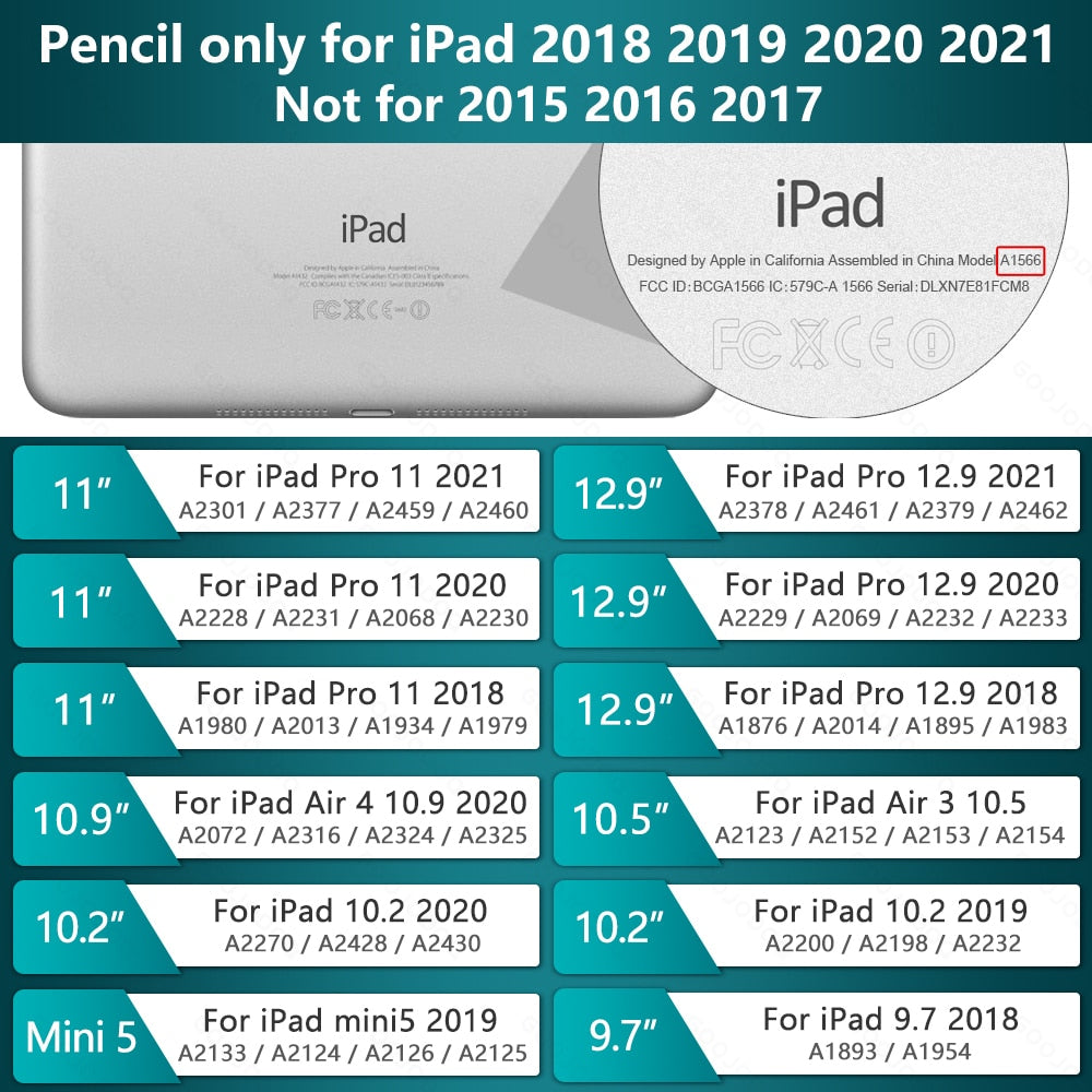iPad Pencil Stylus Pen for Apple Pencil 2 1 iPad Pen Pro 11 12.9 2021 2020 2018 2019 Air 4 7th 8th - KiwisLove