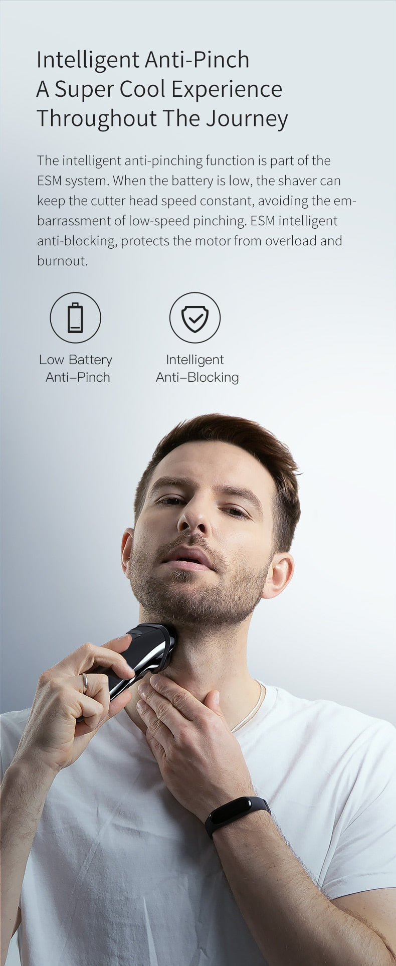 ENCHEN Rechargeable  IPX7 Waterproof Electric Shaver Men Rotary Razors - KiwisLove