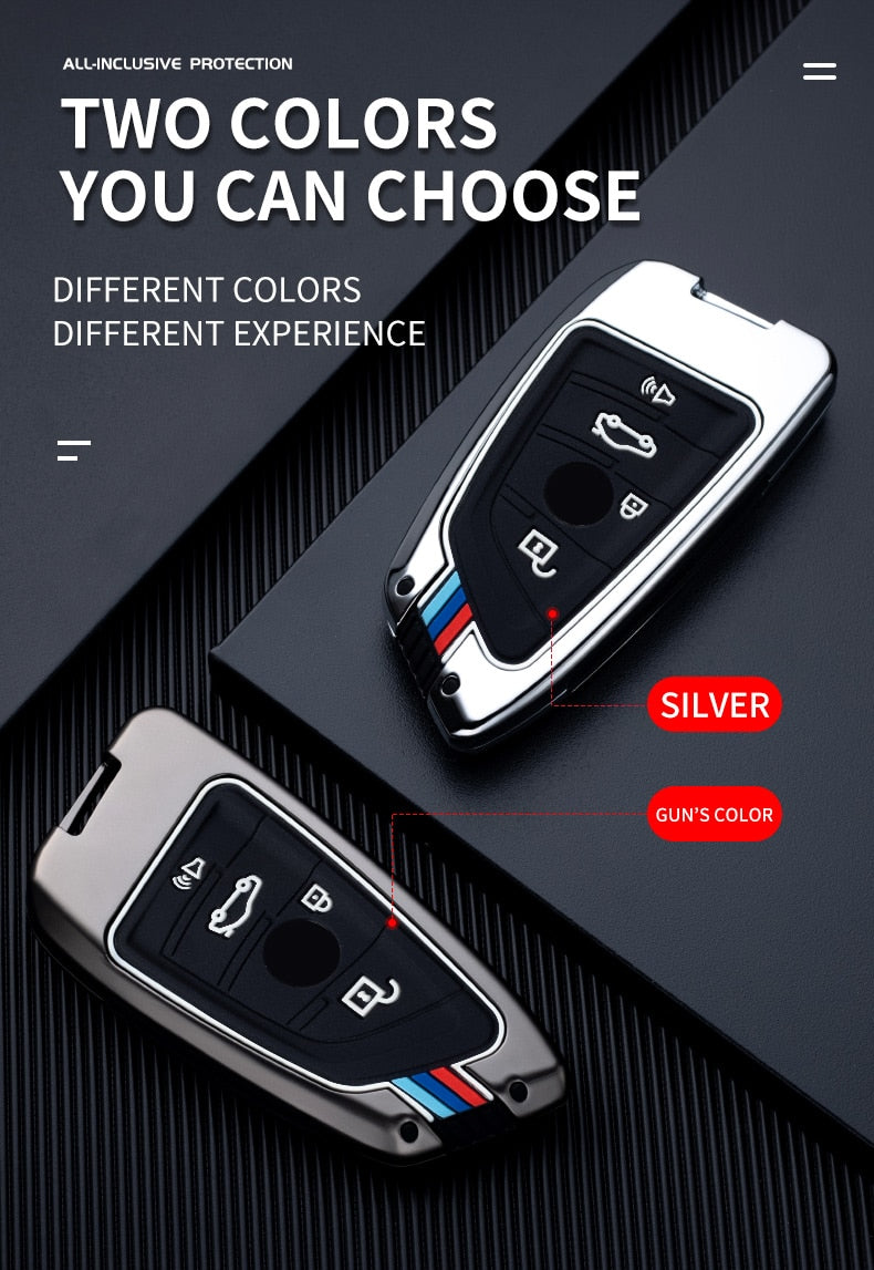 Car Key Case Cover For BMW 2 3 5 7 Series 6GT X1 X3 X5 X6 F45 F46 G20 G30 G32 G11 G12 F48 G01 F15 F85 F16 F86 Keychain - KiwisLove