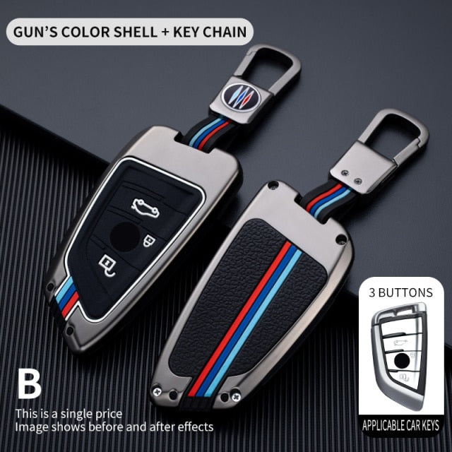 Car Key Case Cover For BMW 2 3 5 7 Series 6GT X1 X3 X5 X6 F45 F46 G20 G30 G32 G11 G12 F48 G01 F15 F85 F16 F86 Keychain - KiwisLove