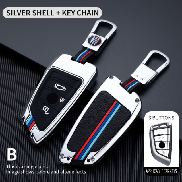 Car Key Case Cover For BMW 2 3 5 7 Series 6GT X1 X3 X5 X6 F45 F46 G20 G30 G32 G11 G12 F48 G01 F15 F85 F16 F86 Keychain - KiwisLove