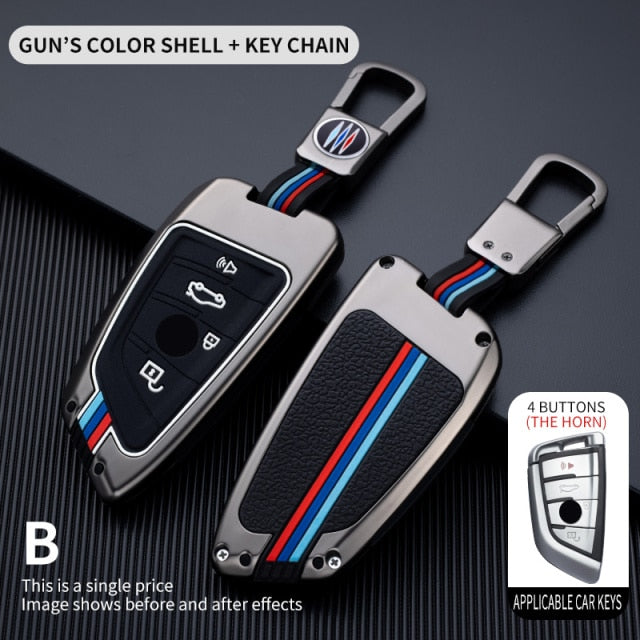 Car Key Case Cover For BMW 2 3 5 7 Series 6GT X1 X3 X5 X6 F45 F46 G20 G30 G32 G11 G12 F48 G01 F15 F85 F16 F86 Keychain - KiwisLove