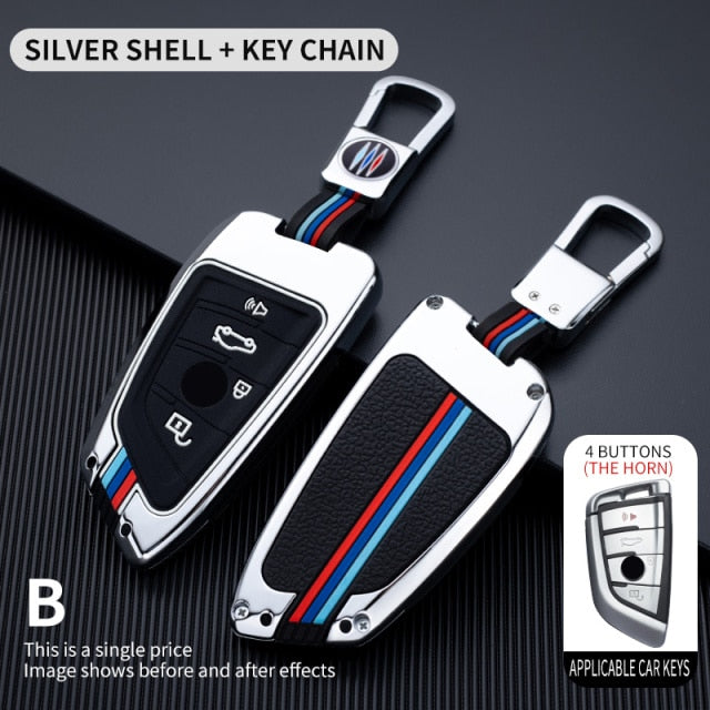 Car Key Case Cover For BMW 2 3 5 7 Series 6GT X1 X3 X5 X6 F45 F46 G20 G30 G32 G11 G12 F48 G01 F15 F85 F16 F86 Keychain - KiwisLove