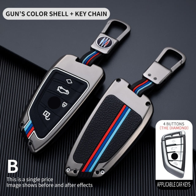 Car Key Case Cover For BMW 2 3 5 7 Series 6GT X1 X3 X5 X6 F45 F46 G20 G30 G32 G11 G12 F48 G01 F15 F85 F16 F86 Keychain - KiwisLove