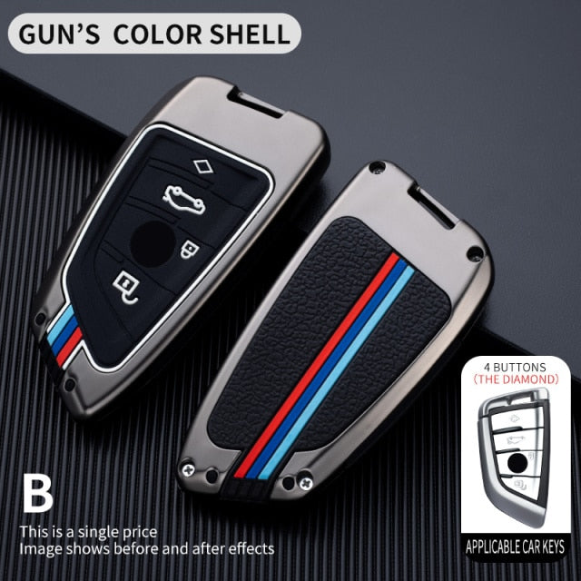 Car Key Case Cover For BMW 2 3 5 7 Series 6GT X1 X3 X5 X6 F45 F46 G20 G30 G32 G11 G12 F48 G01 F15 F85 F16 F86 Keychain - KiwisLove
