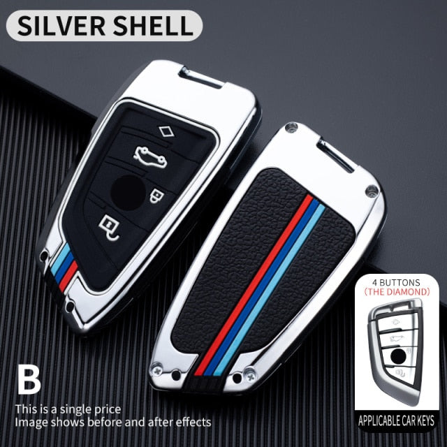 Car Key Case Cover For BMW 2 3 5 7 Series 6GT X1 X3 X5 X6 F45 F46 G20 G30 G32 G11 G12 F48 G01 F15 F85 F16 F86 Keychain - KiwisLove