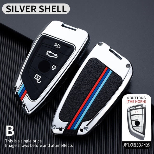 Car Key Case Cover For BMW 2 3 5 7 Series 6GT X1 X3 X5 X6 F45 F46 G20 G30 G32 G11 G12 F48 G01 F15 F85 F16 F86 Keychain - KiwisLove
