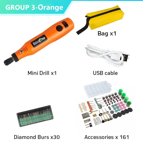 USB Cordless Drill  Engraving Pen DIY For Jewelry Metal Glass - KiwisLove