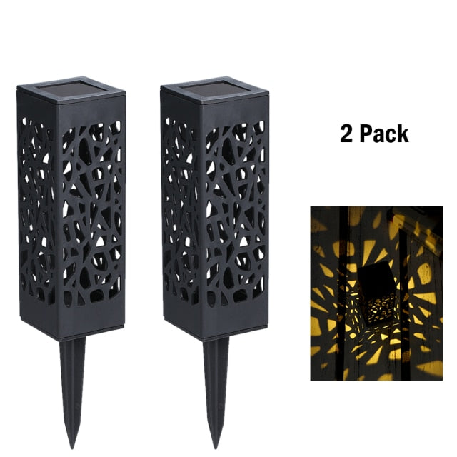 Solar Light  Garden Hollow Lawn Lamp Outdoor  Pathway  Waterproof led - KiwisLove