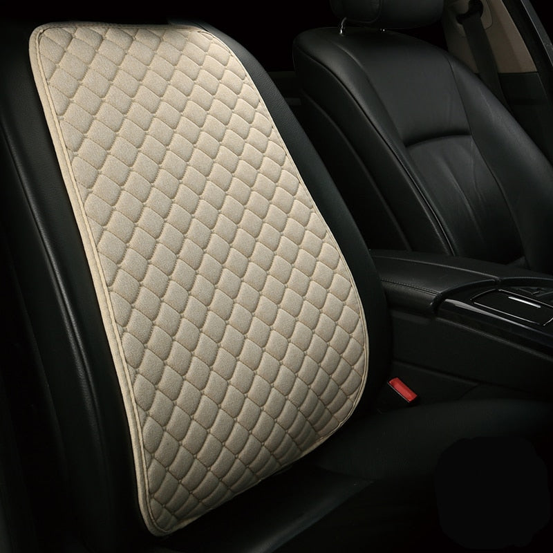 Truck SUV Van Car Flax Seat Cover Protector Front Seat Backrest Cushion Pad Mat Auto Front Interior Styling - KiwisLove