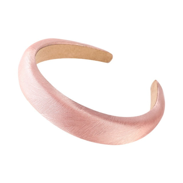 Bezel Head Silk Padded Headband - KiwisLove