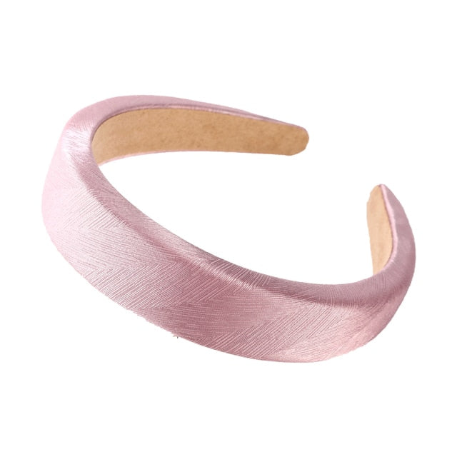 Bezel Head Silk Padded Headband - KiwisLove