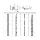 96pcs T Slot Nut Hammer Head Sliding T Nut Fasteners Drop In T-nut Set - KiwisLove