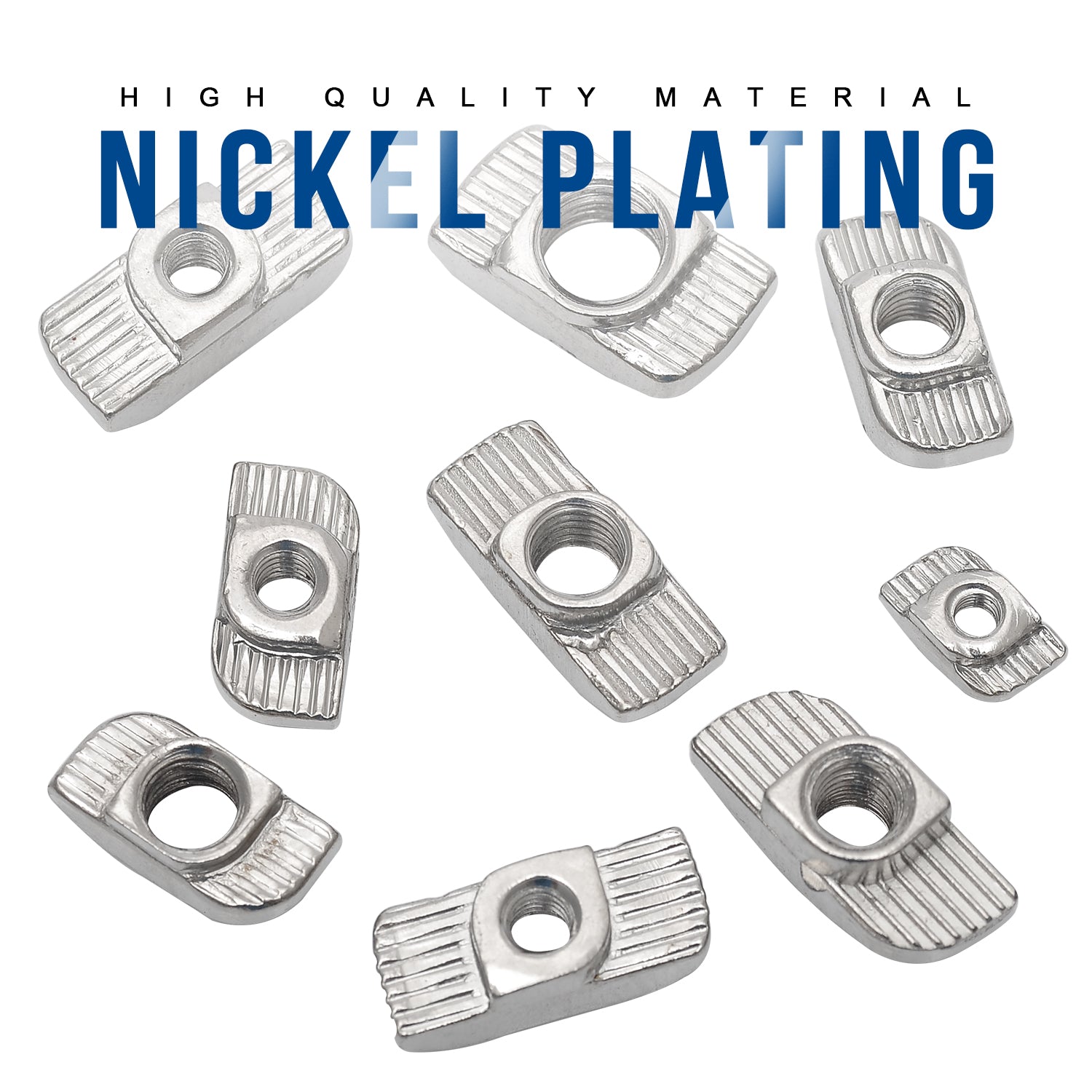 96pcs T Slot Nut Hammer Head Sliding T Nut Fasteners Drop In T-nut Set - KiwisLove