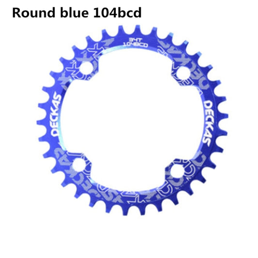 Deckas 104BCD Round Narrow Wide Chainring MTB Mountain bike bicycle 104BCD 32T 34T 36T 38T crankset Tooth plate Parts 104 BCD - KiwisLove