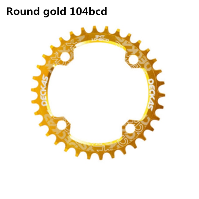 Deckas 104BCD Round Narrow Wide Chainring MTB Mountain bike bicycle 104BCD 32T 34T 36T 38T crankset Tooth plate Parts 104 BCD - KiwisLove