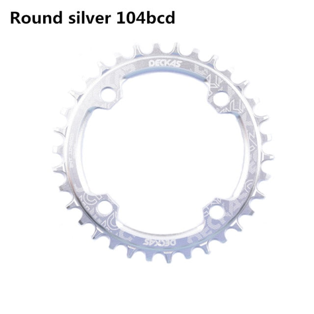 Deckas 104BCD Round Narrow Wide Chainring MTB Mountain bike bicycle 104BCD 32T 34T 36T 38T crankset Tooth plate Parts 104 BCD - KiwisLove