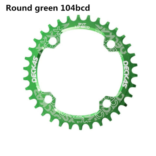 Deckas 104BCD Round Narrow Wide Chainring MTB Mountain bike bicycle 104BCD 32T 34T 36T 38T crankset Tooth plate Parts 104 BCD - KiwisLove