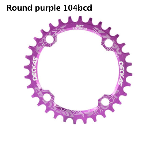 Deckas 104BCD Round Narrow Wide Chainring MTB Mountain bike bicycle 104BCD 32T 34T 36T 38T crankset Tooth plate Parts 104 BCD - KiwisLove