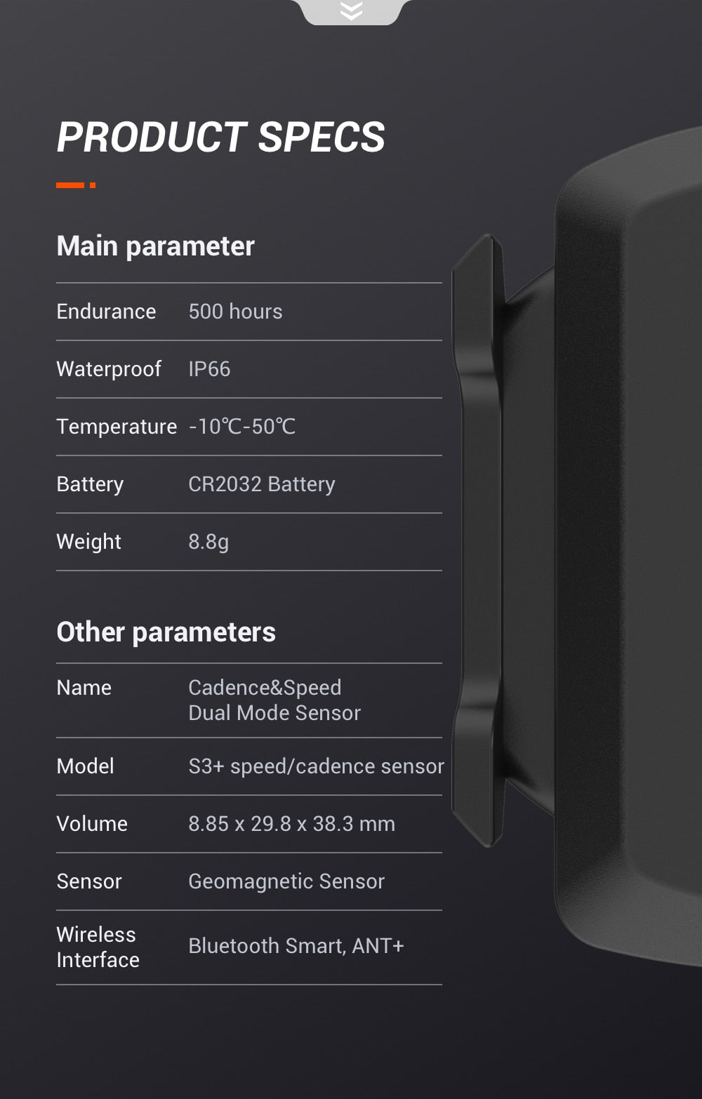 Cadence / Speed Sensor ZWIFT / GARMIN / WAHOO ANT+ Bluetooth Magene S3+ - KiwisLove