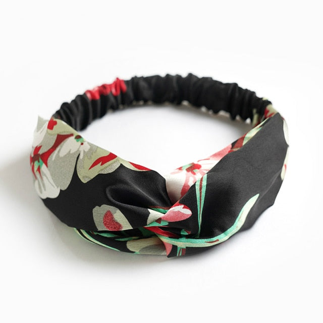 Cotton Women Headpiece Stretch Turban Hair - KiwisLove