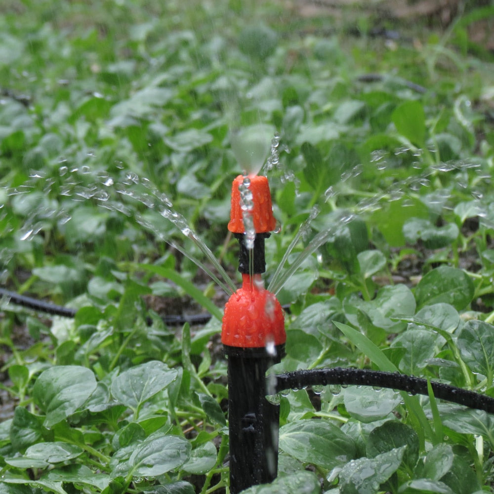 Drip Irrigation Kit 1/4'' Hose 360 Degree Adjustable Dripper Spray Watering - KiwisLove