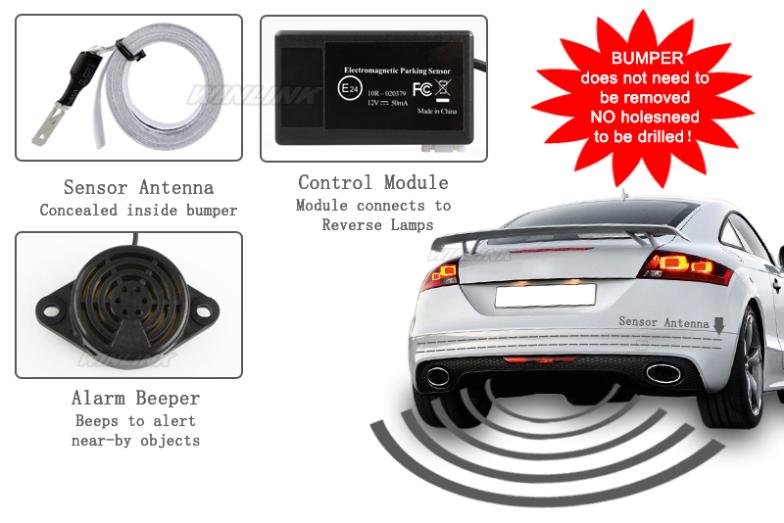 Car Electromagnetic Parking Sensor Easy install Parking Radar Bumper Guard Backup Reversing Parking System - KiwisLove