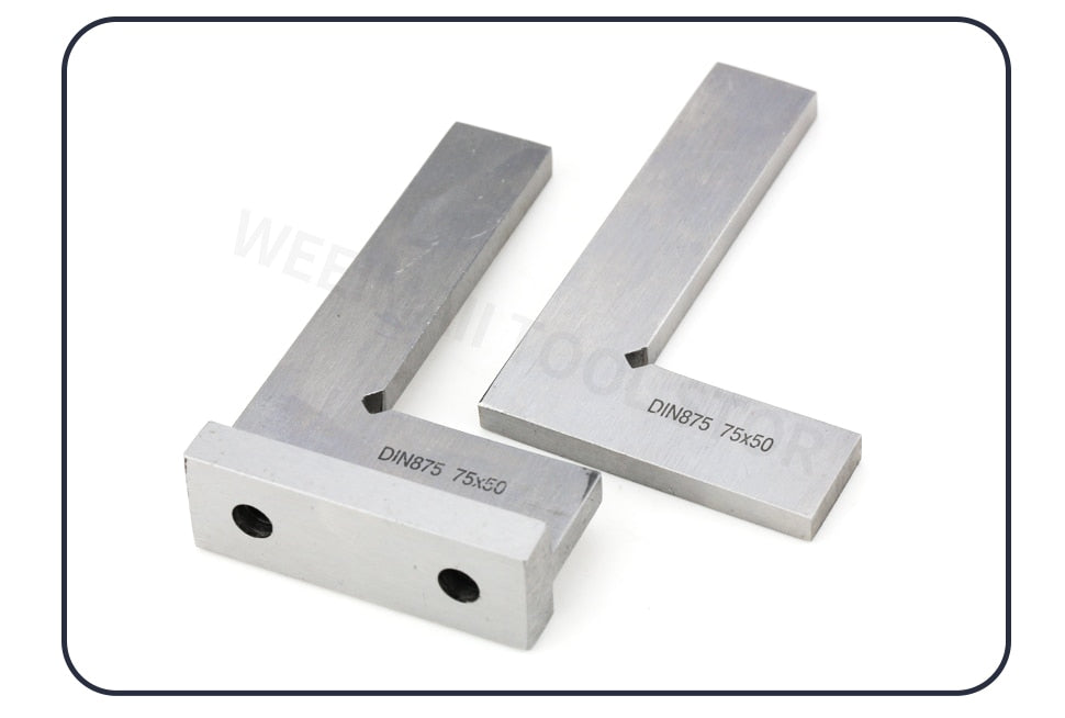Flat Edge Square Bladed Try Square   L-shaped Carpenter's Ruler Marking Gauge Carpenter - KiwisLove