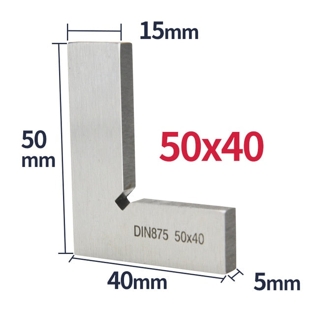 Flat Edge Square Bladed Try Square   L-shaped Carpenter's Ruler Marking Gauge Carpenter - KiwisLove