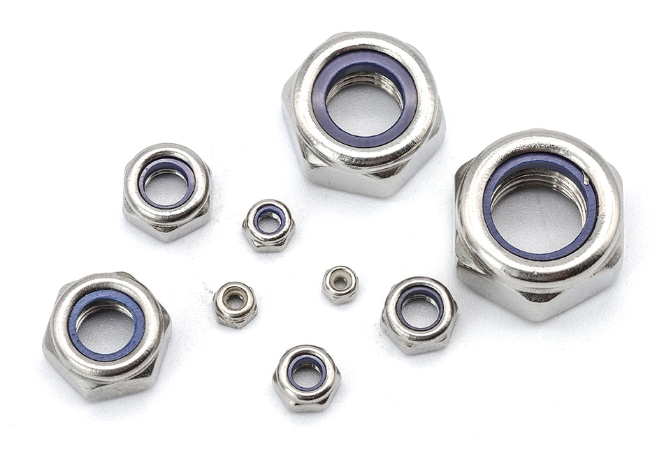 NINDEJIN 321pcs Nylon Lock Nut 304 Stainless Steel  Assortment Kit - KiwisLove