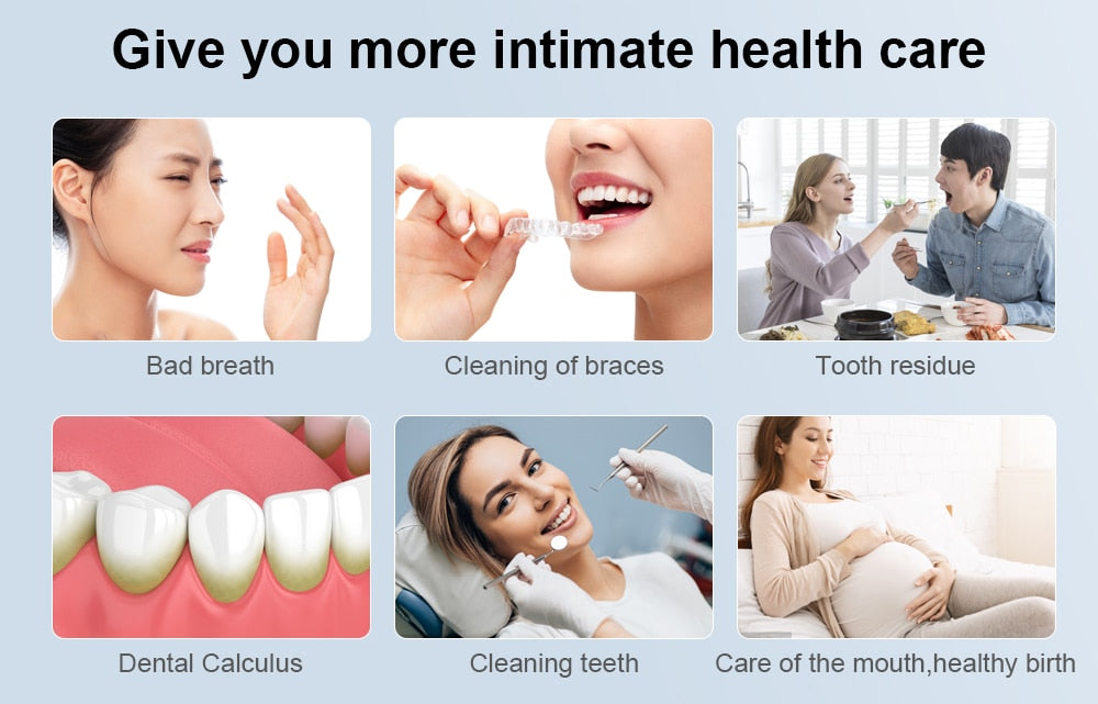 MORNWELL HF-5 Oral Irrigator Portable Water Dental Flosser - KiwisLove