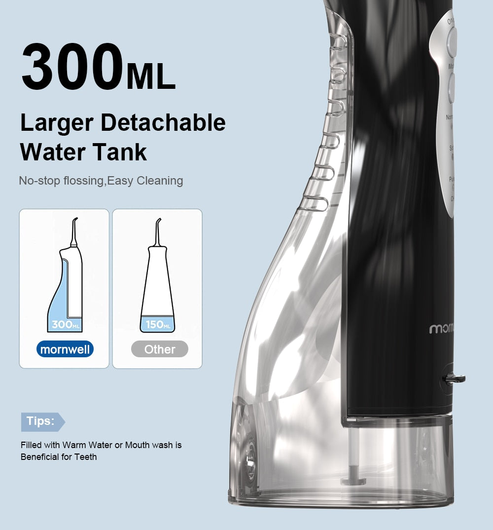MORNWELL HF-5 Oral Irrigator Portable Water Dental Flosser - KiwisLove