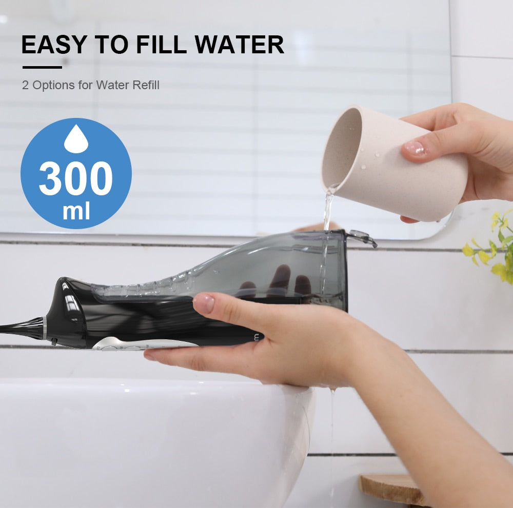 MORNWELL HF-5 Oral Irrigator Portable Water Dental Flosser - KiwisLove