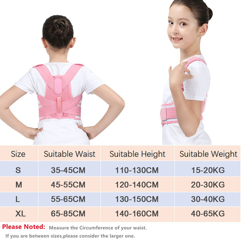 Children  Back Posture Corrector Orthopedic Corset Shoulder Lumbar - KiwisLove