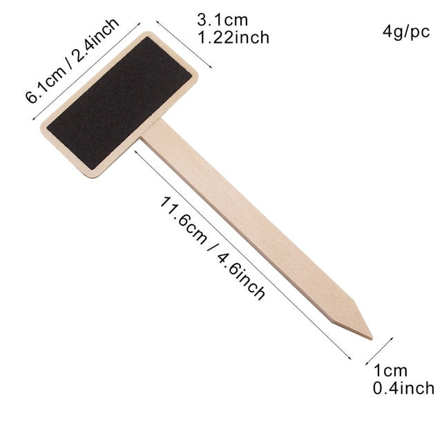 20pcs Wooden Chalkboard Blackboard  Plant Label - KiwisLove