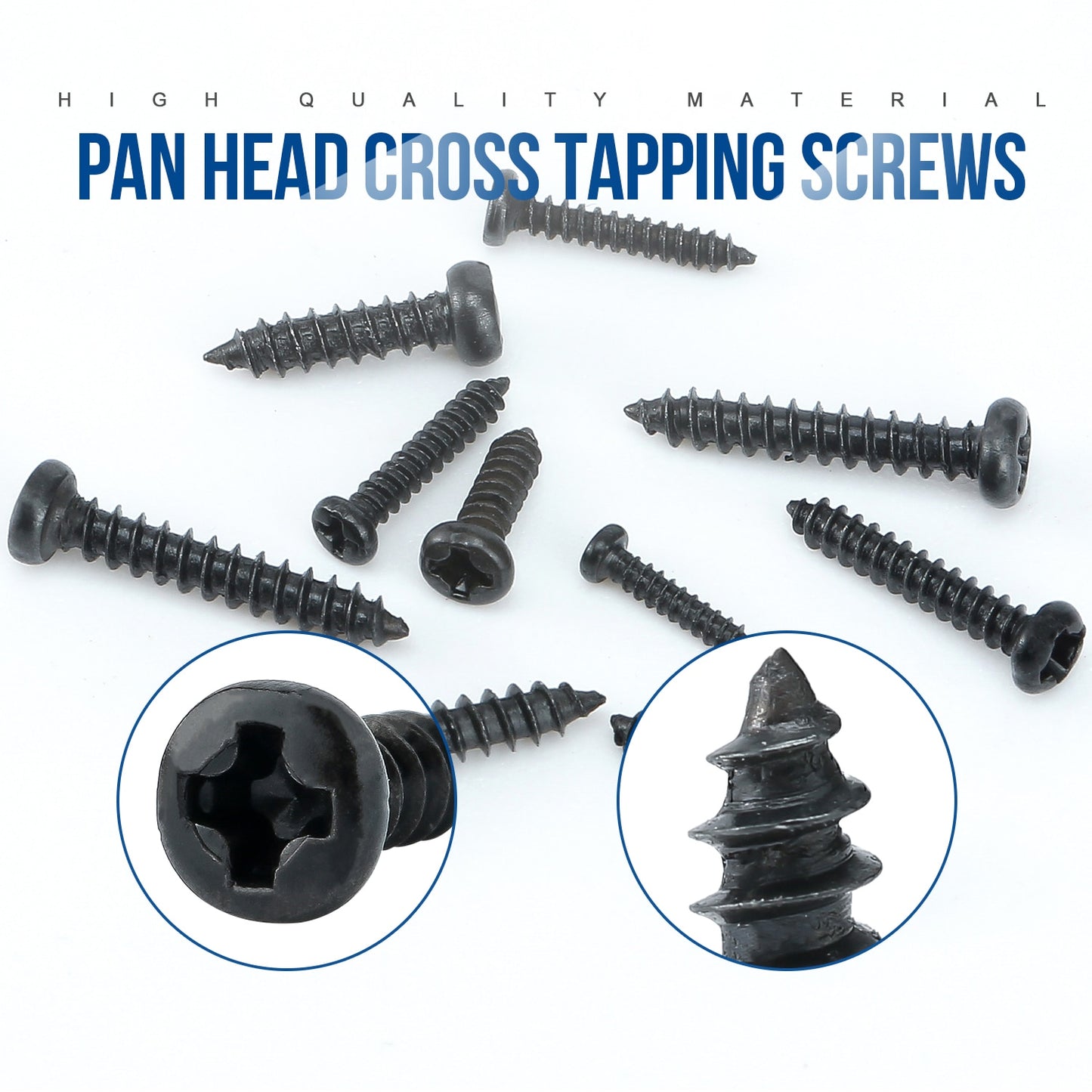 1100pcs Round Pan Head Tapping Screws laptop computer screw Phillips kit - KiwisLove
